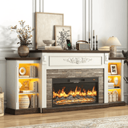 Electric Fireplace TV Stand for 95 Inch TV