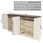 SIZE-Furniture with dimensions and weight capacity details on a white background