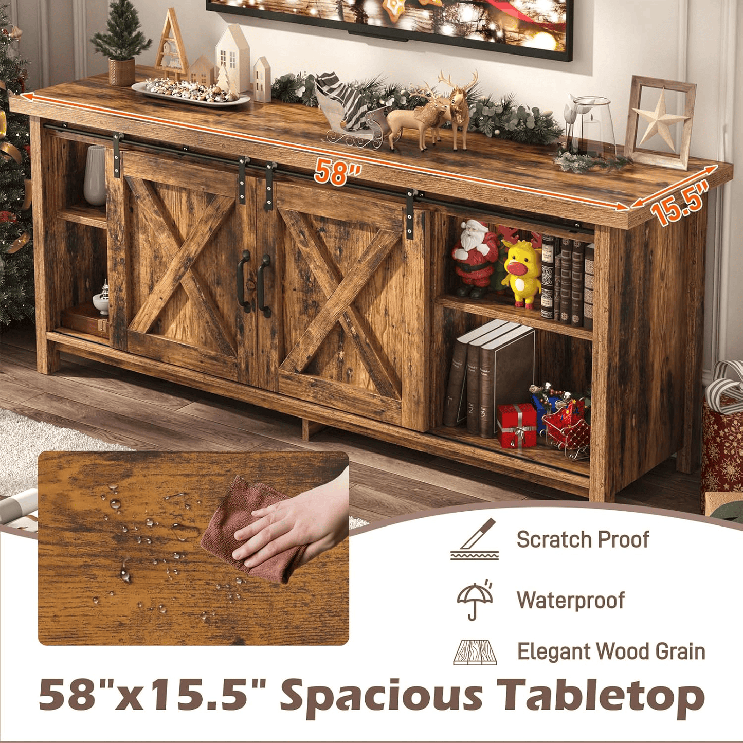 TV Stand Entertainment Center for 65 Inch TV